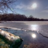 Lac d'Ollainville gelé