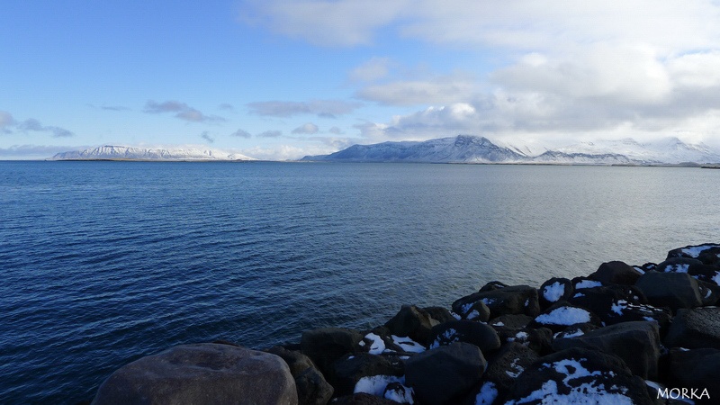 Esja vue de Reykjavík