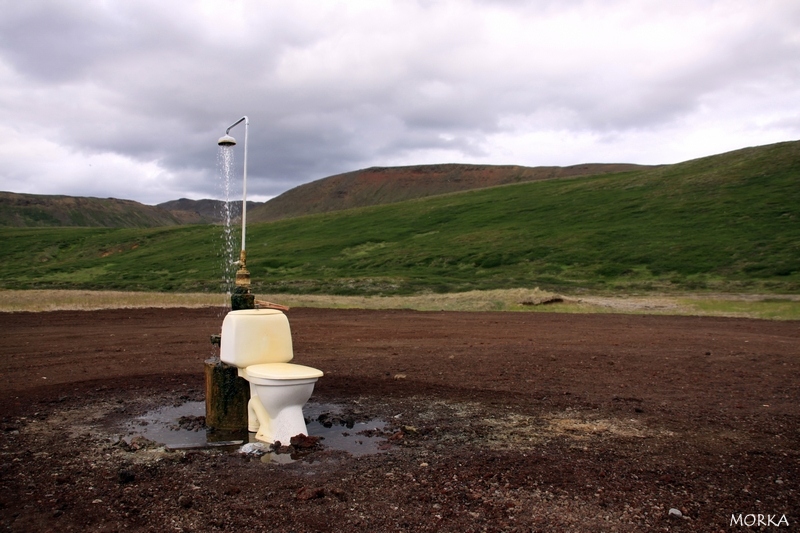 Toilettes perdues, région de Mývatn, Islande
